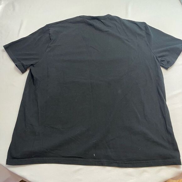 Champion VTG 90s Neon Embroidered Logo Black T-Shirt Size 2X - Picture 5 of 7